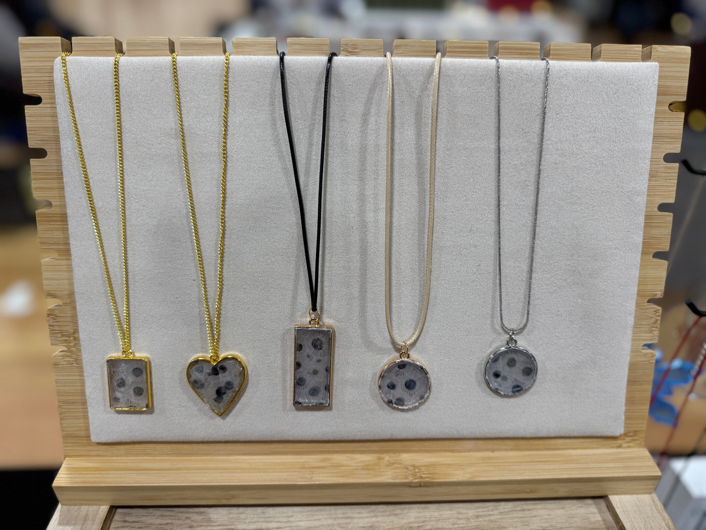 Petoskey Stone Inspired Necklace