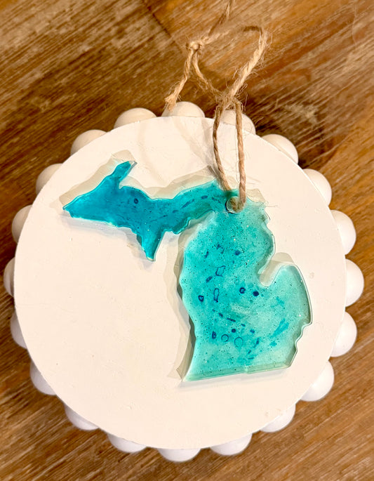 Handmade Resin Holiday Ornaments