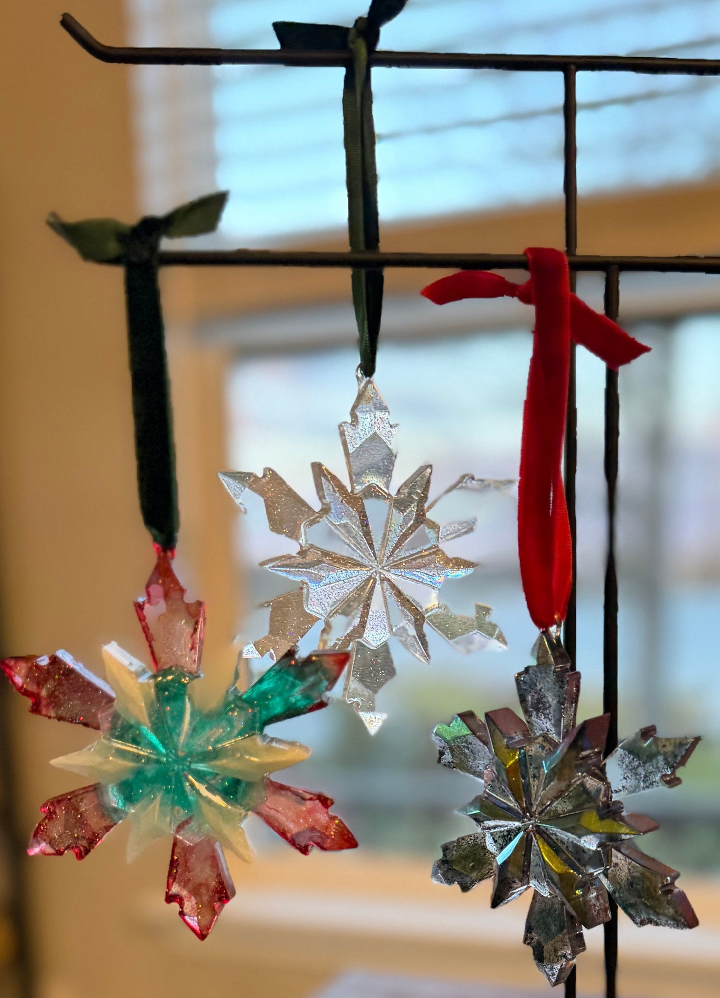 Handmade Resin Snowflake Ornament / Decor