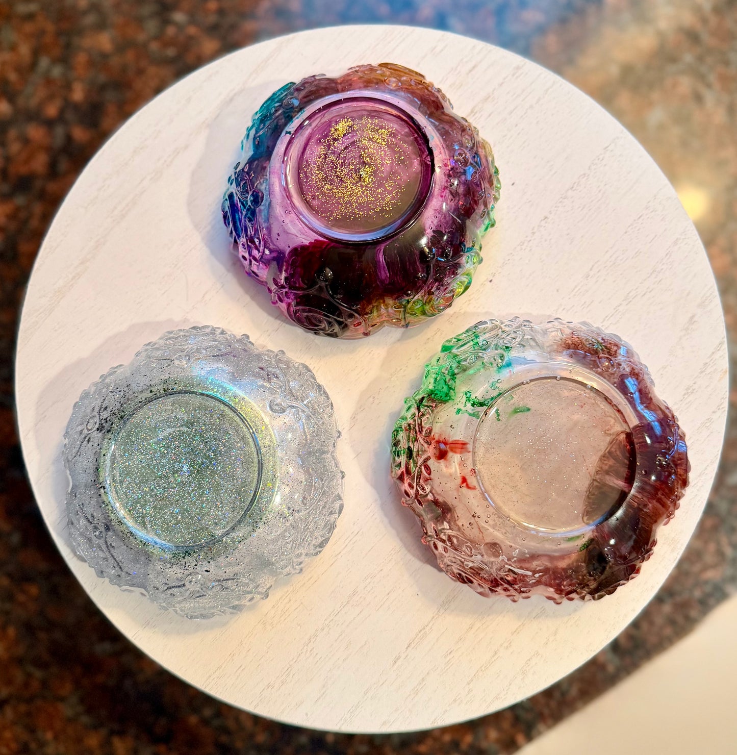 SparkledResin trinket Bowl