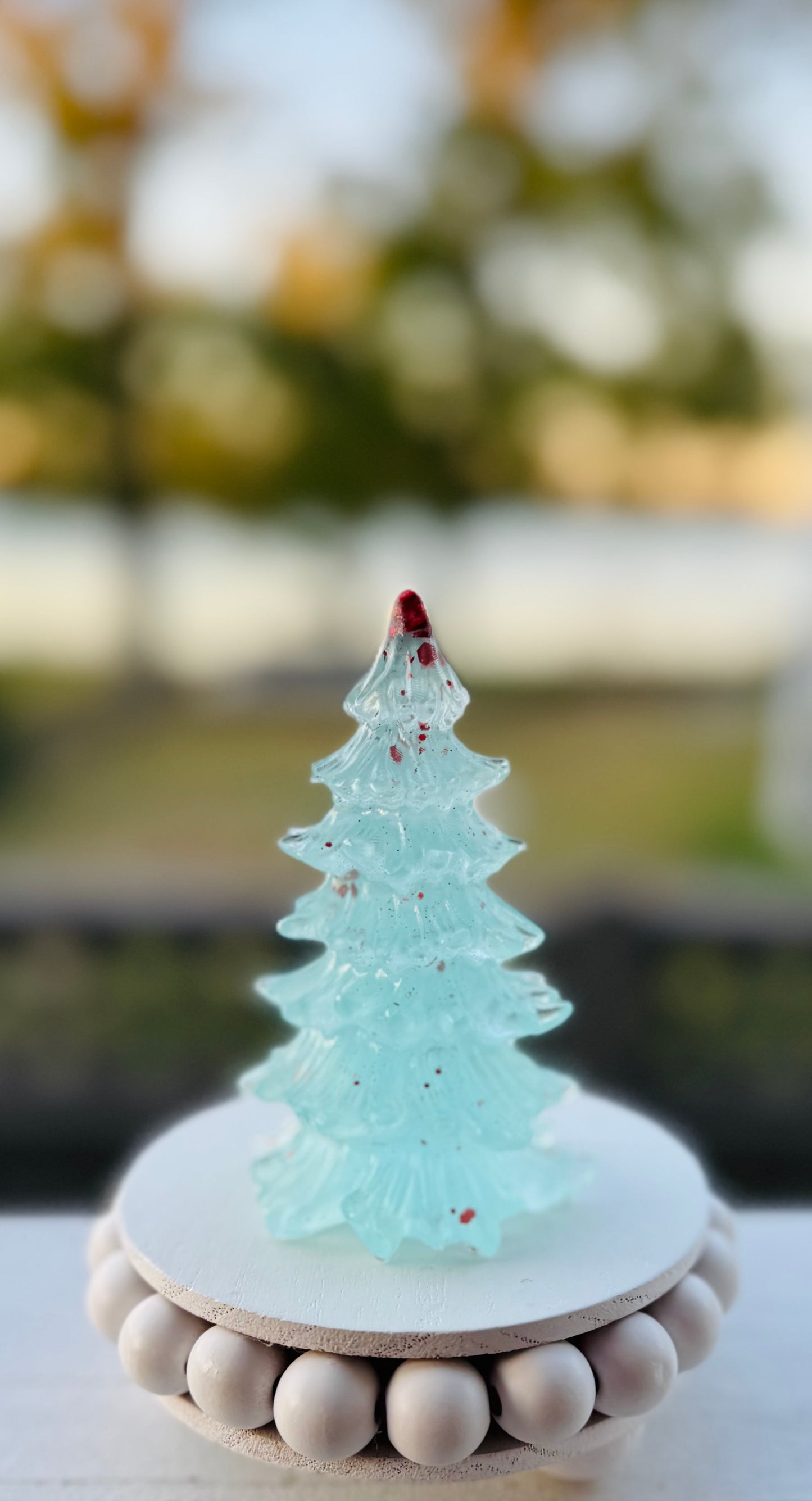 Light Blue Christmas Tree & Matching Ornament