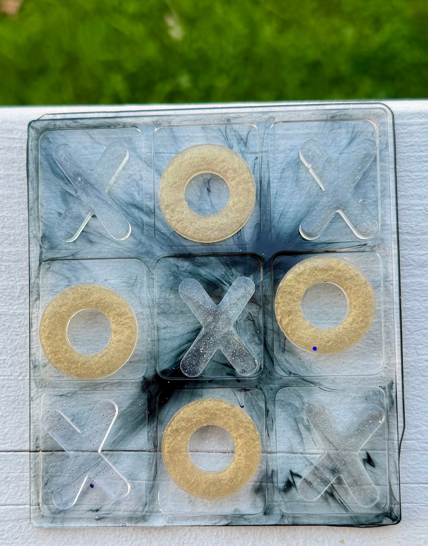 Handmade Resin Tic Tac Toe