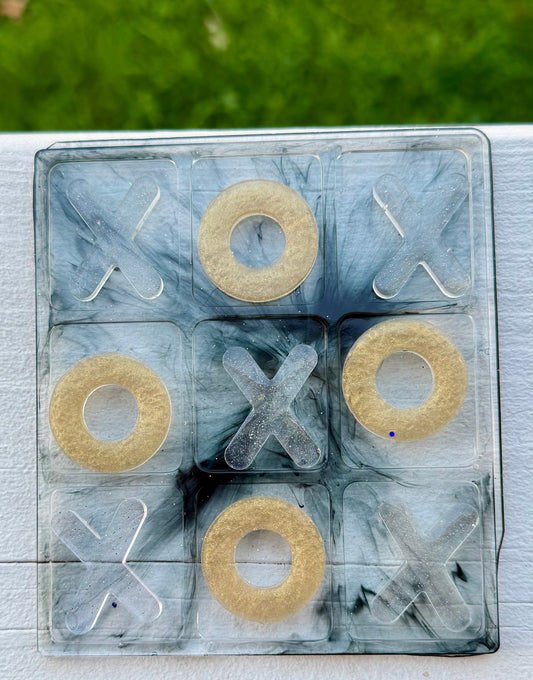 Handmade Resin Tic Tac Toe