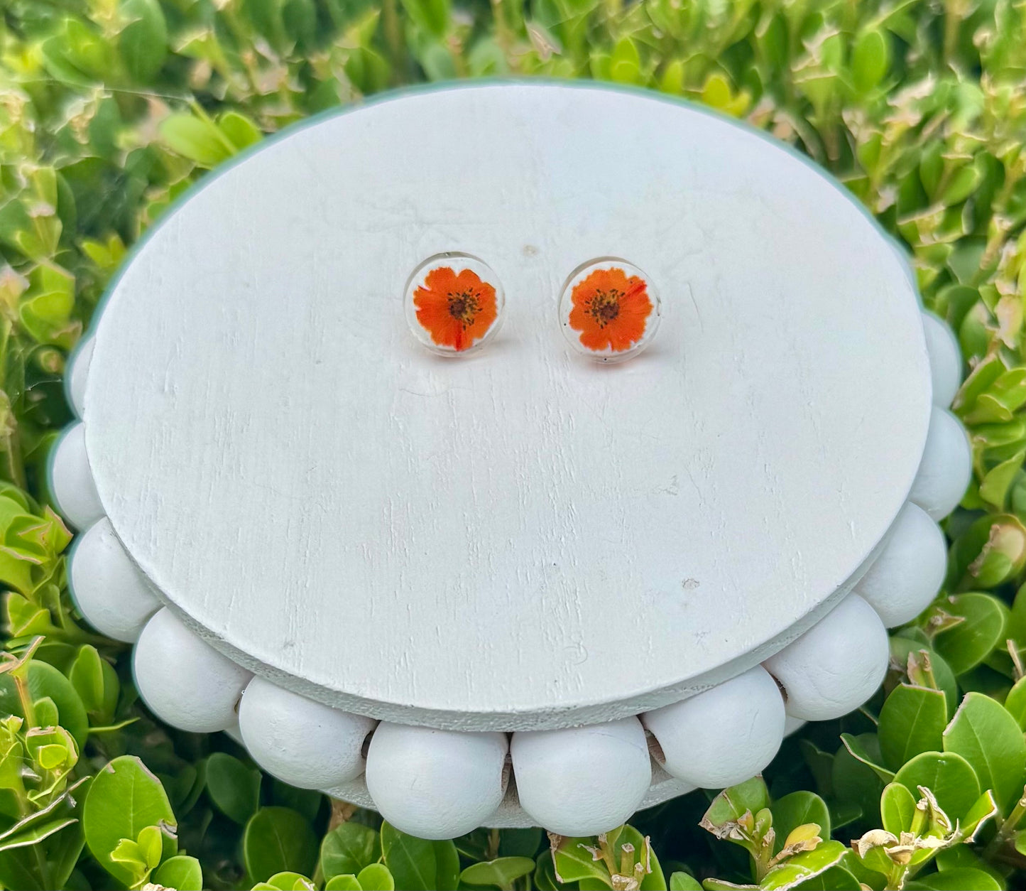 RESIN Flower Stud Earrings