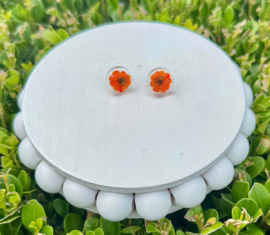 RESIN Flower Stud Earrings