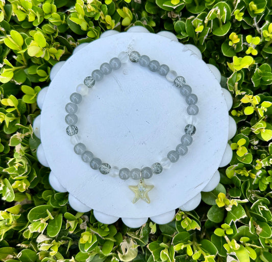 Beaded Bracelet with RESIN Starfish Charm